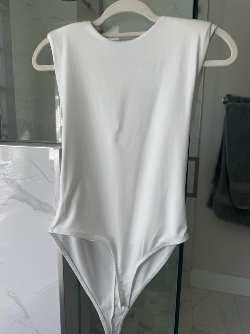 Zara Cream Sleeveless Bodysuit